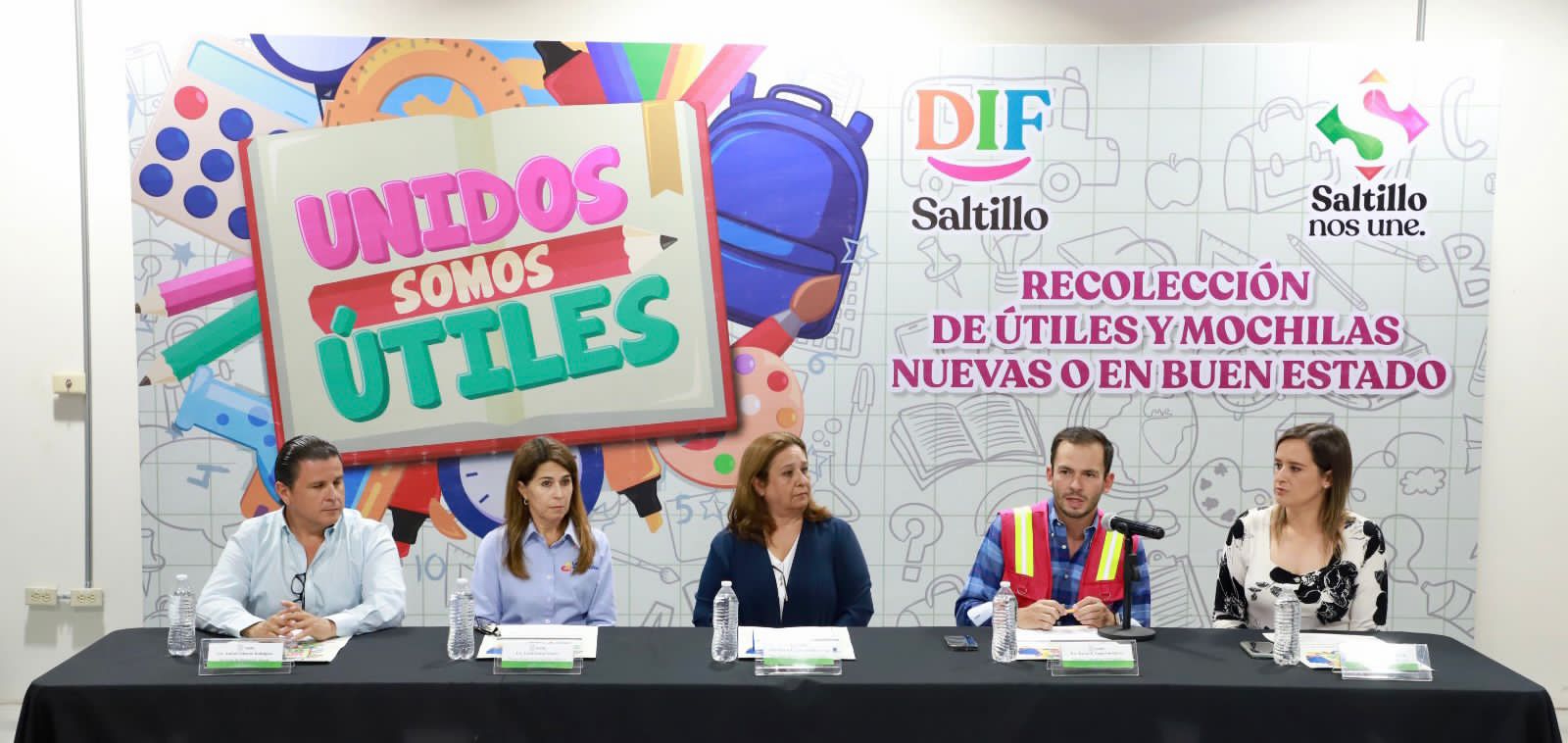 ARRANCA DIF SALTILLO CAMPAÑA; INVITA A DONAR MOCHILAS Y ÚTILES