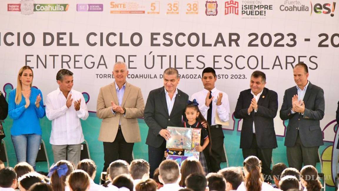 VIENEN MEJORES TIEMPOS PARA COAHUILA, AFIRMA GOBERNADOR EN ARRANQUE DE NUEVO CICLO ESCOLAR