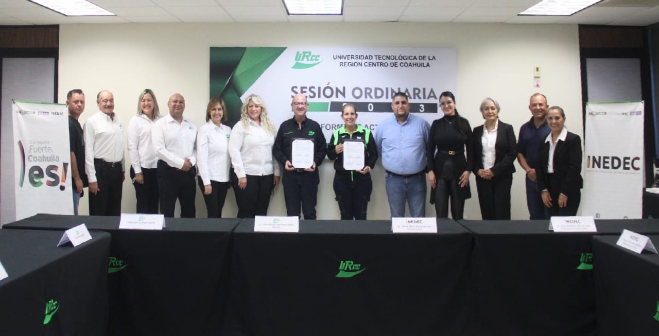 FIRMAN INEDEC Y UTRCC COLABORACIÓN A FAVOR DE DEPORTISTAS COAHUILENSES