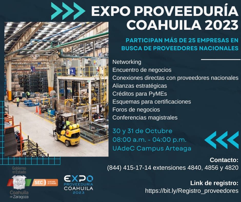 EMPRESAS LÍDERES CONVERGEN EN CIUDAD UNIVERSITARIA: EXPO PROVEEDURÍA COAHUILA 2023
