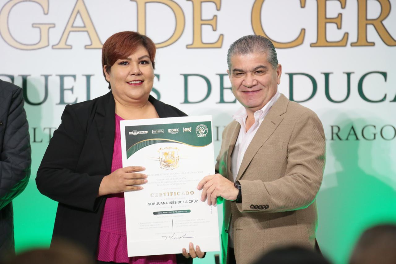 GRACIAS AL TRABAJO DE LAS MAESTRAS Y MAESTROS, HOY COAHUILA TIENE LOS MEJORES INDICADORES: MARS