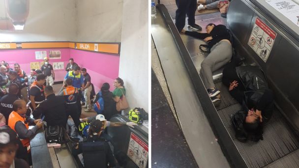 ACCIDENTE EN METRO POLANCO DE CDMX: FALLA EN ESCALERA ELÉCTRICA DEJA SIETE LESIONADOS