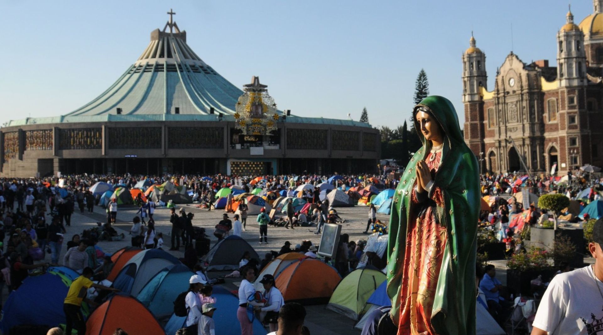 TIEMBLA EN LA BASÍLICA DE LA VIRGEN DE GUADALUPE; ASÍ VIVIERON LOS TRES SISMOS EN CDMX