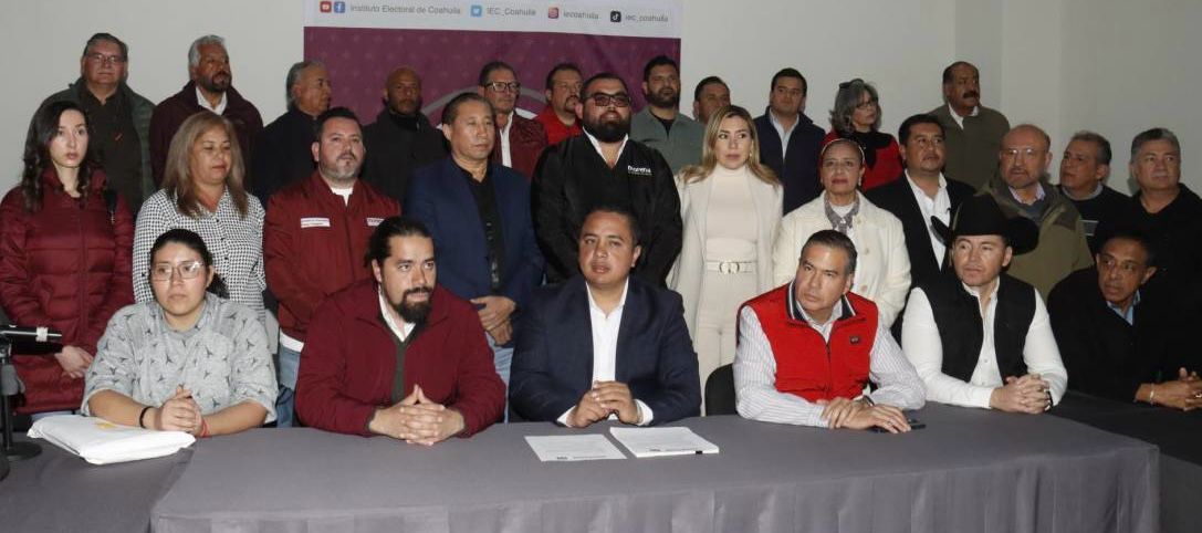 FORMALIZA IEC ALIANZAS POLÍTICAS EN COAHUILA; ASÍ SERÁN LAS CONTIENDAS PARTIDISTAS POR LOS 38 MUNICIPIOS