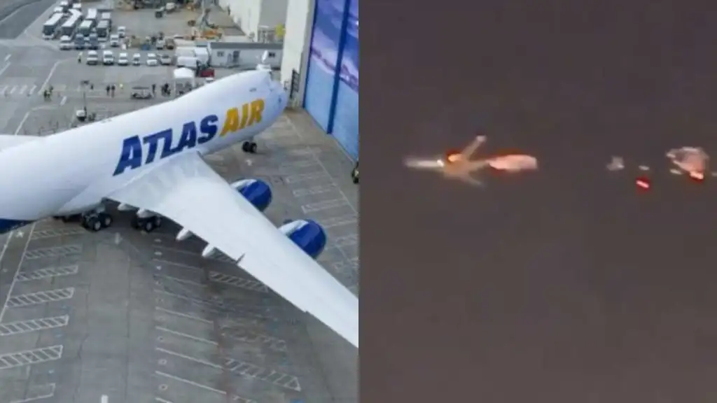 BOEING 747 RETORNA DE EMERGENCIA AL AEROPUERTO DE MIAMI POR FALLA EN MOTOR