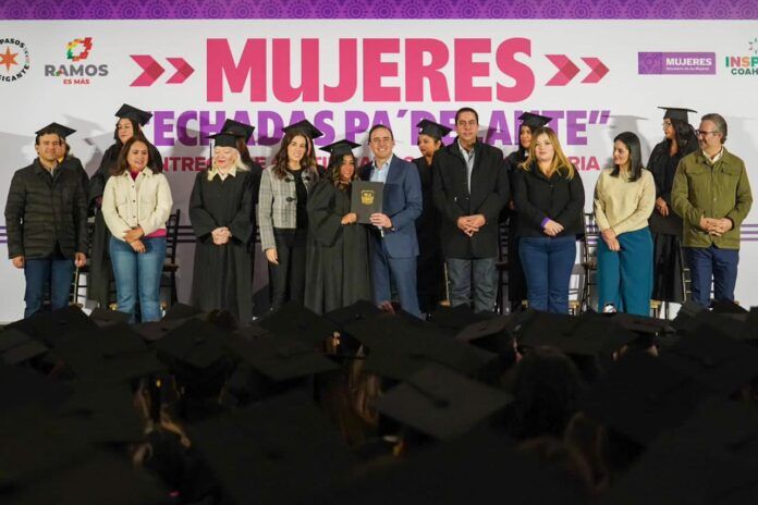 JUNTO CON EL GOBERNADOR MANOLO JIMÉNEZ, RAMOS ARIZPE CONTINUARÁ CON LOS PROGRAMAS A FAVOR DE LA MUJER