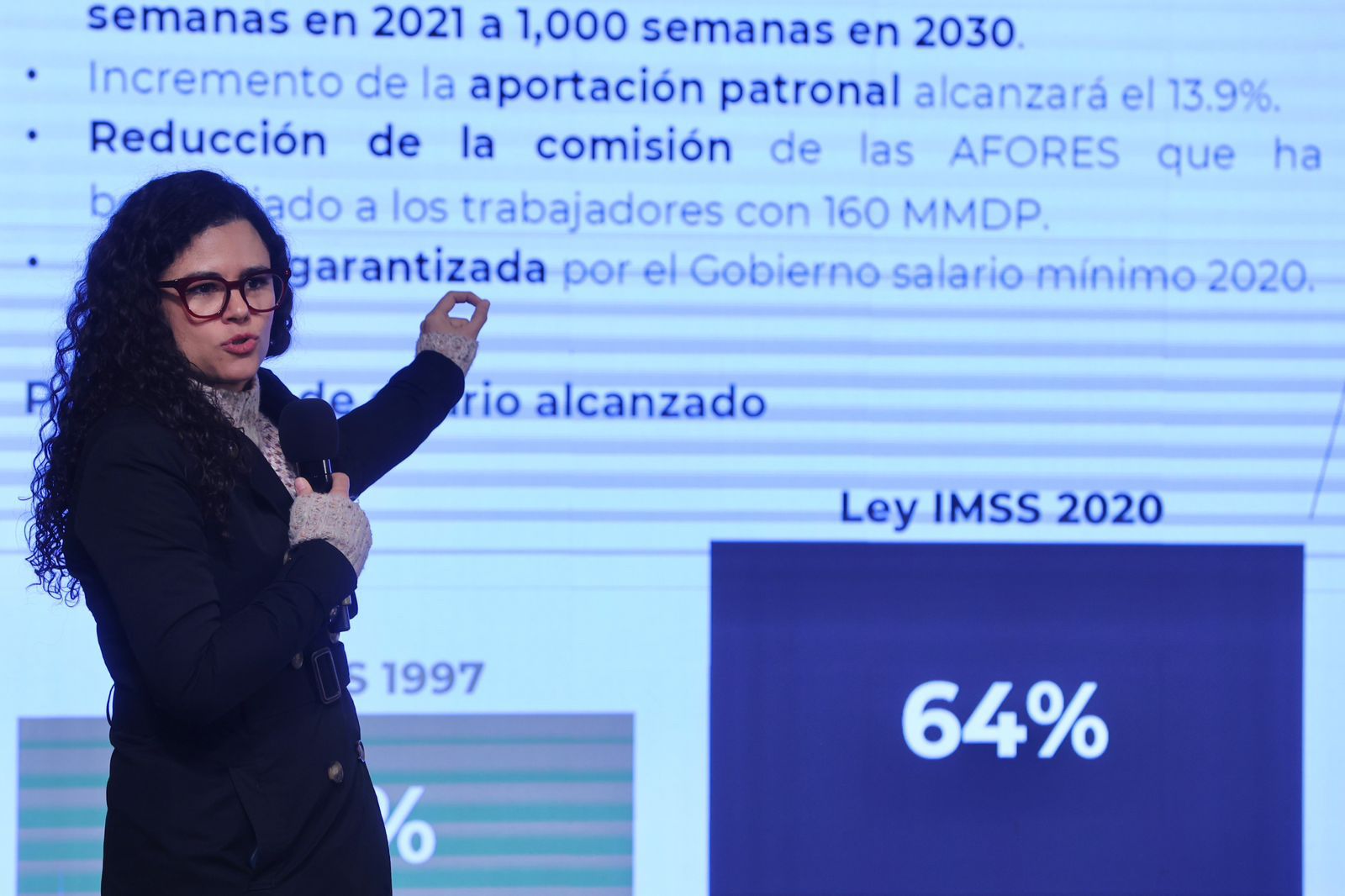 REFORMA A PENSIONES SE FONDEARÁ CON FIDEICOMISOS DEL PODER JUDICIAL, TREN MAYA Y ÓRGANOS AUTÓNOMOS: LUISA MARÍA ALCALDE