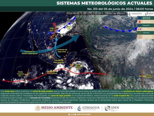 SE PRONOSTICAN VIENTOS FUERTES CON POSIBLES TORBELLINOS O TORNADOS EN COAHUILA