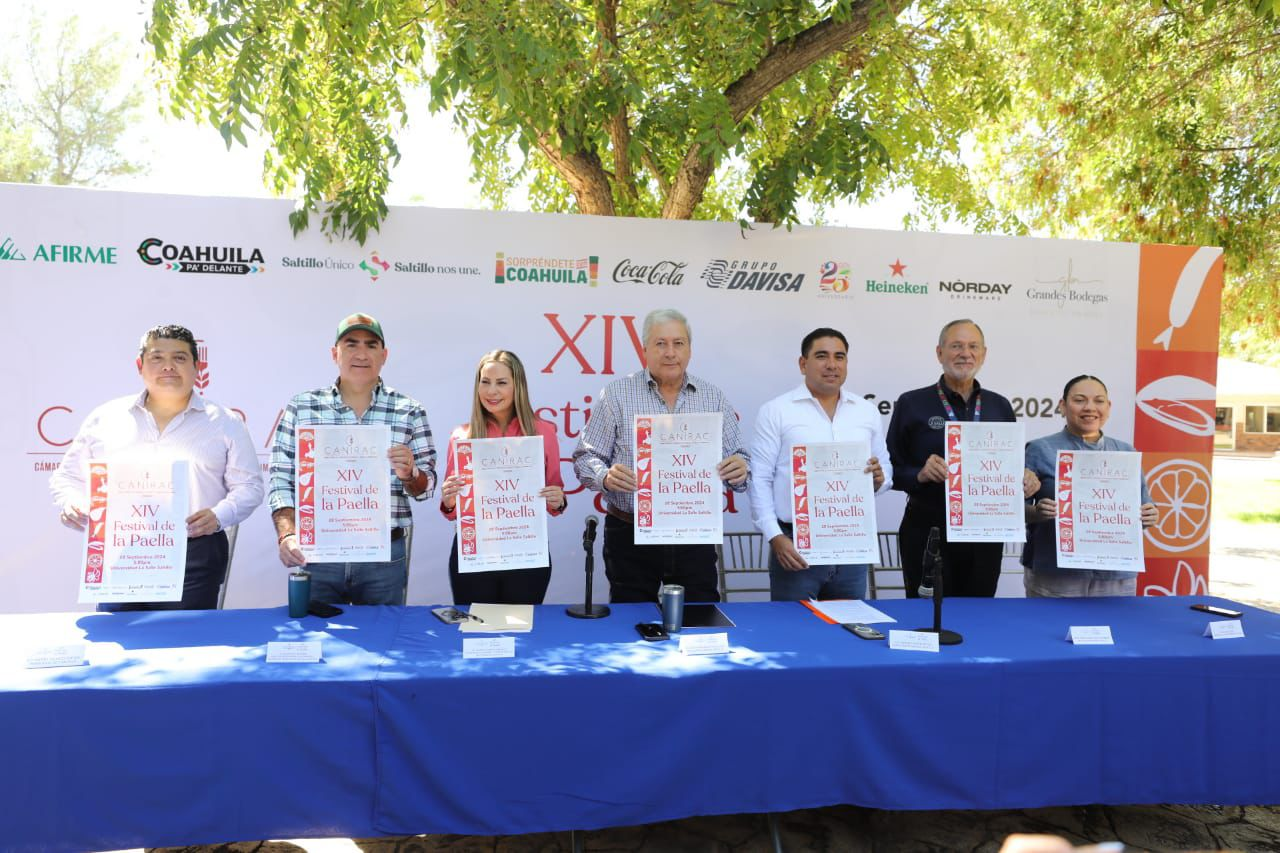 ANUNCIAN XIV EDICIÓN DEL FESTIVAL DE LA PAELLA SALTILLO 2024