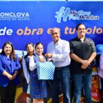 ENTREGAN BARDA PERIMETRAL EN LA ESCUELA LEONA VICARIO, COMPROMISO DE MARIO DÁVILA.