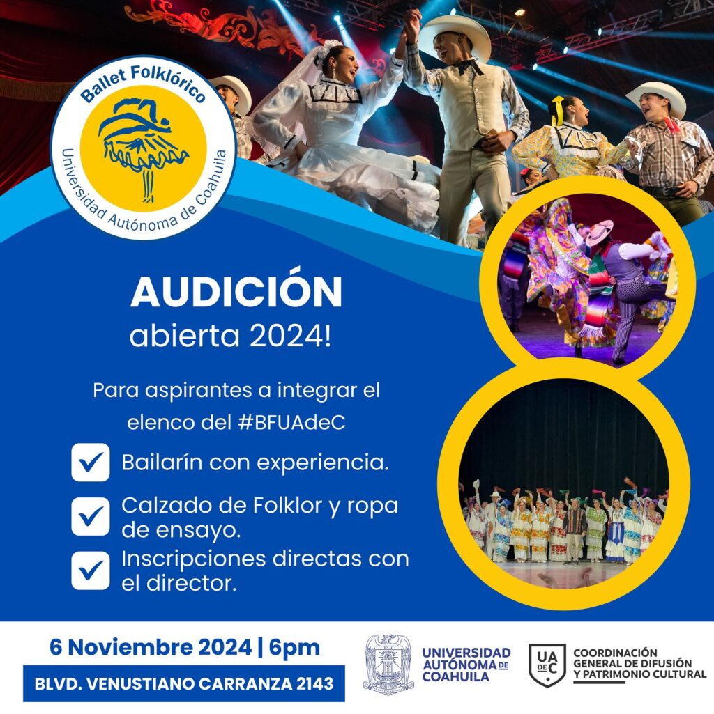 ABRE UA DE C LA AUDICIÓN A BAILARINES EXPERIMENTADOS PARA FORMAR PARTE DEL BALLET FOLKLÓRICO