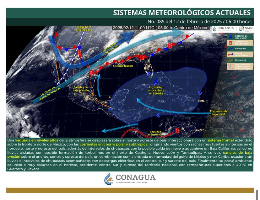 NUEVO FRENTE FRÍO TRAERÁ FRÍO, LLUVIAS Y VIENTOS FUERTES A COAHUILA