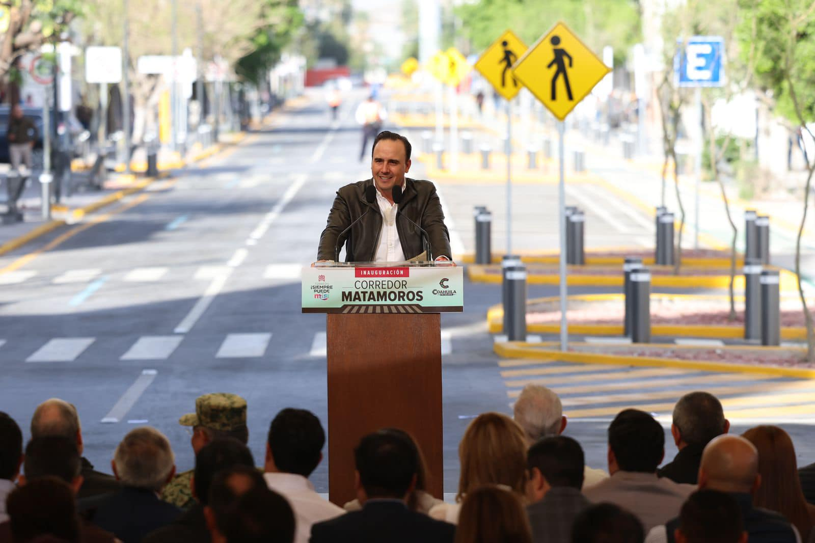 MANOLO JIMÉNEZ Y ROMÁN CEPEDA INAUGURAN EL CORREDOR MATAMOROS