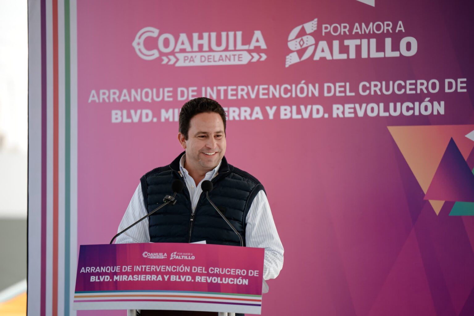 ARRANCA JAVIER DÍAZ ACCIONES DE MOVILIDAD AL ORIENTE DE SALTILLO