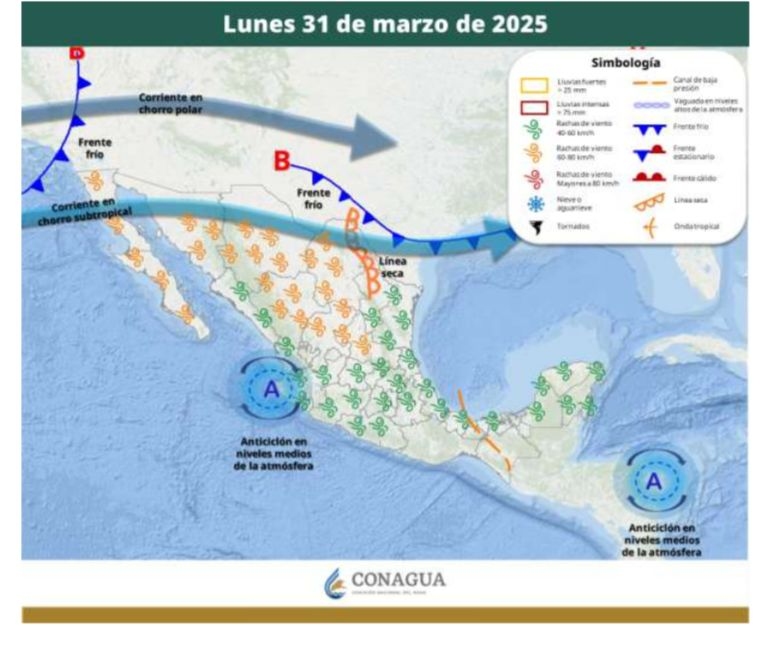 SE ESPERA CALOR, FUERTES VIENTOS Y LLUVIAS EN COAHUILA