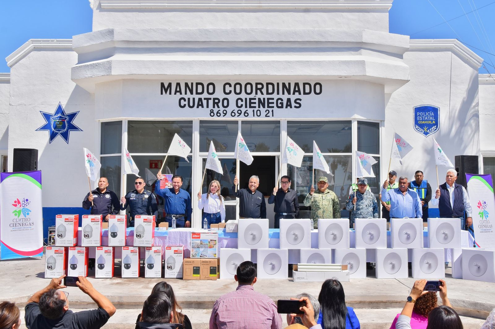 REFUERZAN CON TECNOLOGÍA DE PUNTA LABORES DE VIGILANCIA Y SEGURIDAD EN CUATRO CIÉNEGAS.