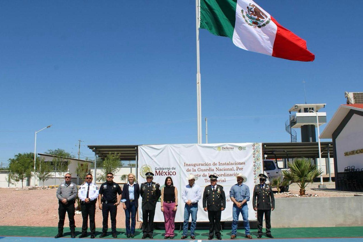ASISTE, LAURA JIMÉNEZ A LA INAUGURACIÓN DEL CUARTEL DE LA GUARDIA NACIONAL EN LA VILLA DE AGÜJITA
