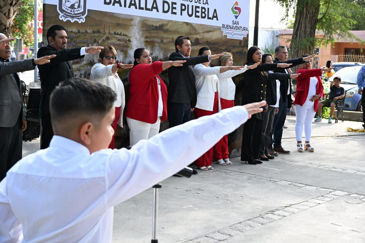 SAN BUENAVENTURA CONMEMORA LA BATALLA DE PUEBLA CON EVENTO CÍVICO ENCABEZADO POR EL ALCALDE HUGO LOZANO