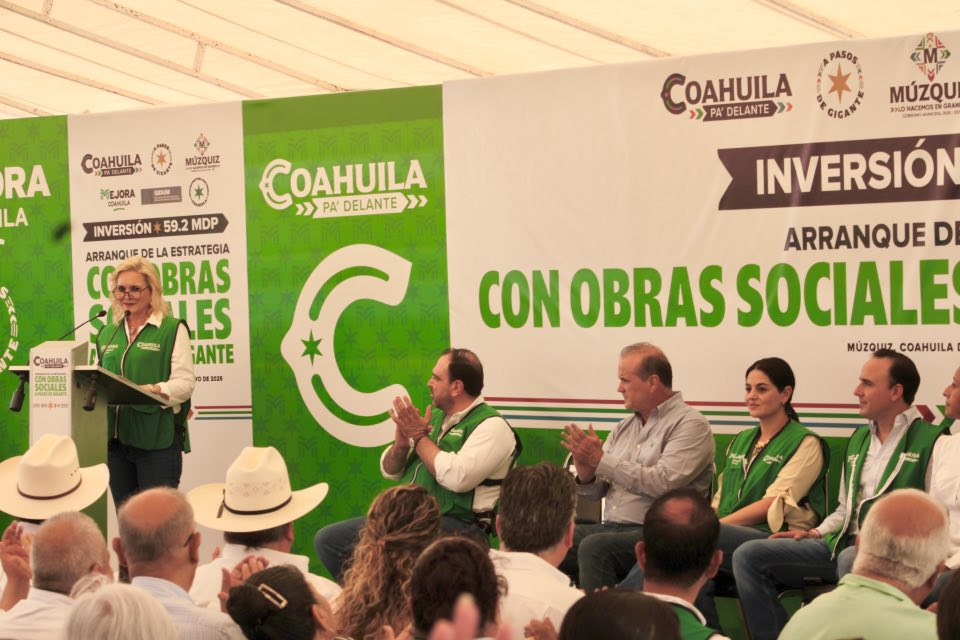 INICIA EN MÚZQUIZ ESTRATEGIA DE OBRAS SOCIALES CON APOYO ESTATAL
