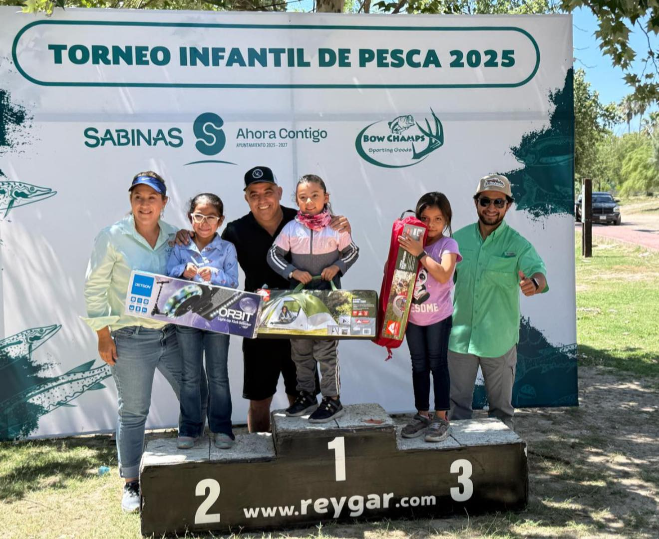EXITOSA JORNADA DEL TORNEO INFANTIL DE PESCA DEPORTIVA EN EL RÍO SABINAS