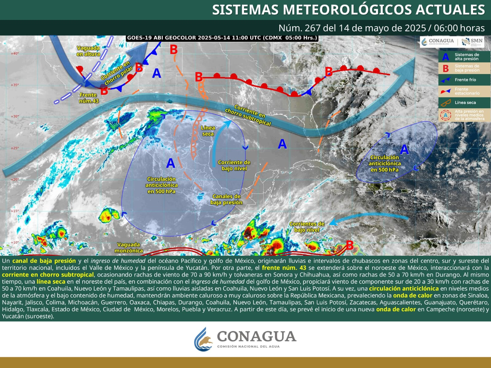 CONTINÚA ONDA DE CALOR EN EL ESTADO