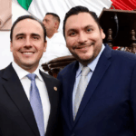 FELICITA CARLOS AL GOBERNADOR MANOLO JIMÉNEZ SALINAS EN SU CUMPLEAÑOS