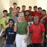 ALCALDESA LAURA JIMÉNEZ RECIBE Y RESPALDA AL EQUIPO “LOS JEFES” DE FUT7 RUMBO AL TORNEO ESTATAL