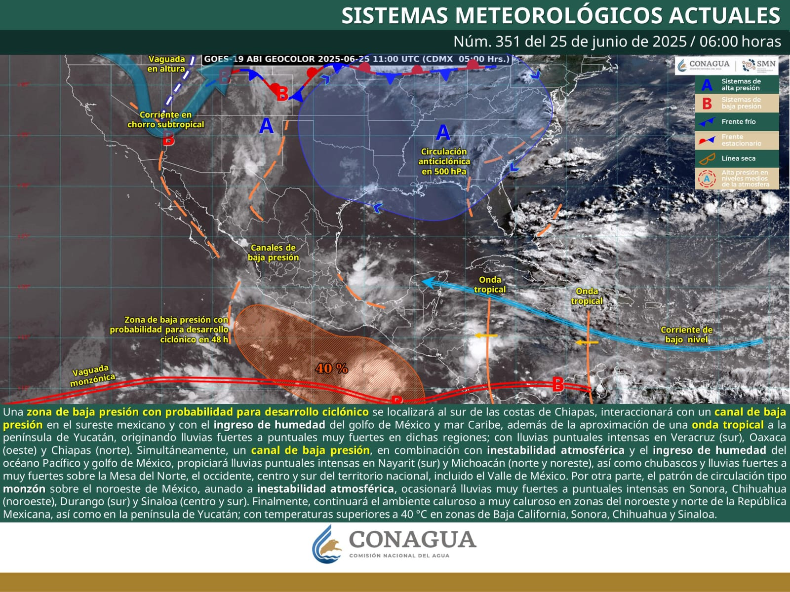 SE ESPERAN CHUBASCOS Y VIENTOS FUERTES EN COAHUILA