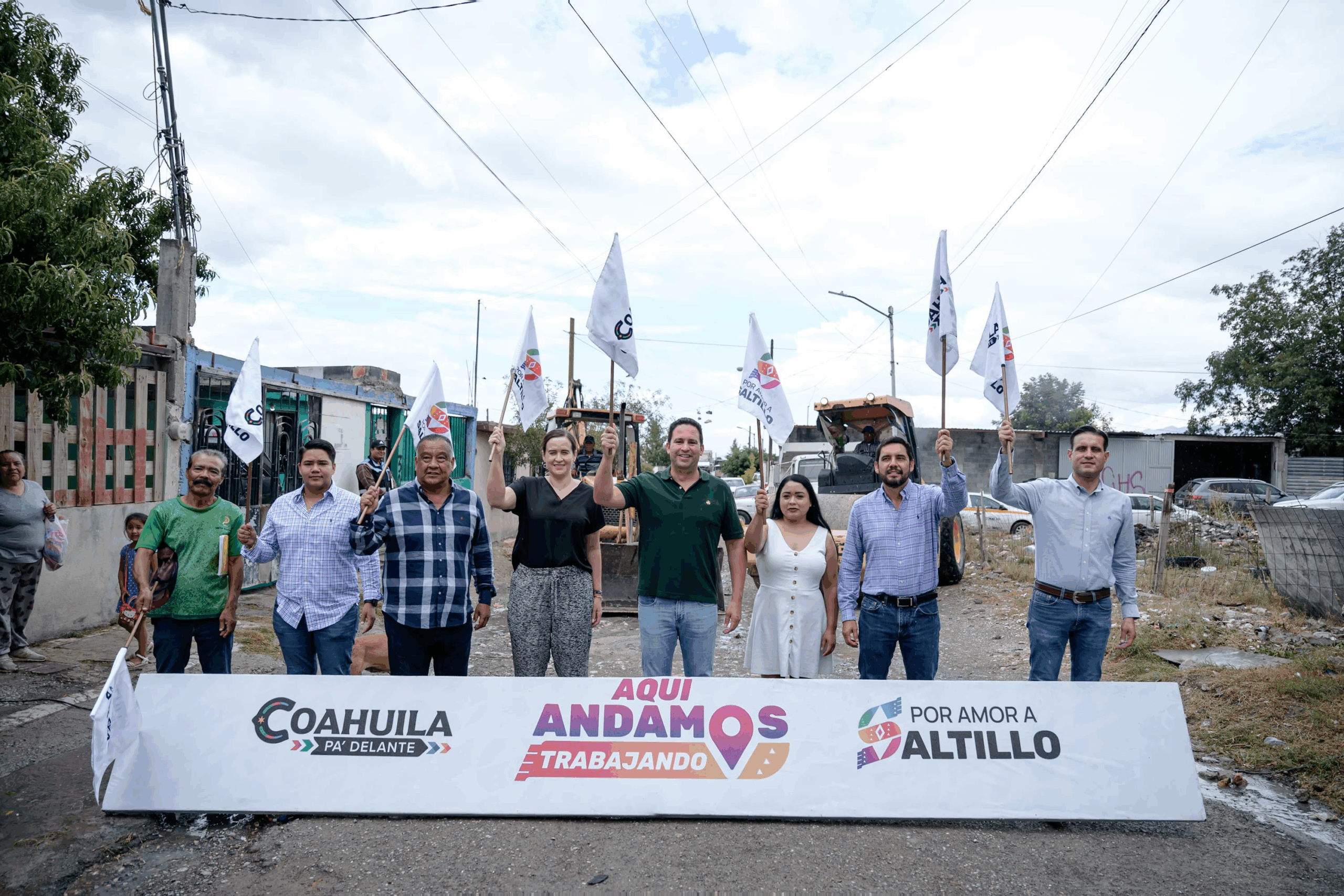 SIGUE JAVIER DÍAZ ARRANCANDO OBRAS EN LAS COLONIAS DE SALTILLO