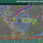 CONTINUARÁN LAS FUERTES LLUVIAS EN COAHUILA: SE ESPERAN TORMENTAS ELÉCTRICAS Y CAÍDA DE GRANIZO