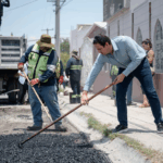 REFUERZA JAVIER DÍAZ LABORES DE BACHEO EN TODO SALTILLO