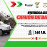 FORTALECERÁ CASTAÑOS RECOLECCIÓN DE BASURA CON NUEVO CAMIÓN Y CONTENEDORES