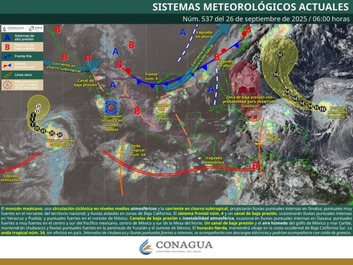 SE ESPERAN LLUVIAS FUERTES EN COAHUILA: SE PREVÉN DESCARGAS ELÉCTRICAS Y CAÍDA DE GRANIZO