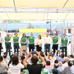 MANOLO JIMÉNEZ Y SARI PÉREZ INAUGURAN EL PAR VIAL ALMADÉN–COAHUILA