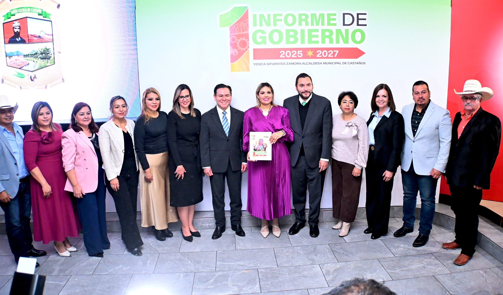 ALCALDESA DE FRONTERA RECONOCE RESULTADOS DEL PRIMER INFORME DE GOBIERNO DE CASTAÑOS