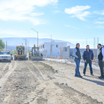 ALCALDE DE MONCLOVA SUPERVISA AVANCE DE PAVIMENTACIÓN EN LA CALLE VIESCA