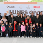 REALIZAN LUNES CÍVICO EN EL JARDÍN DE NIÑOS AMPARO PAPEL DE BENAVIDES