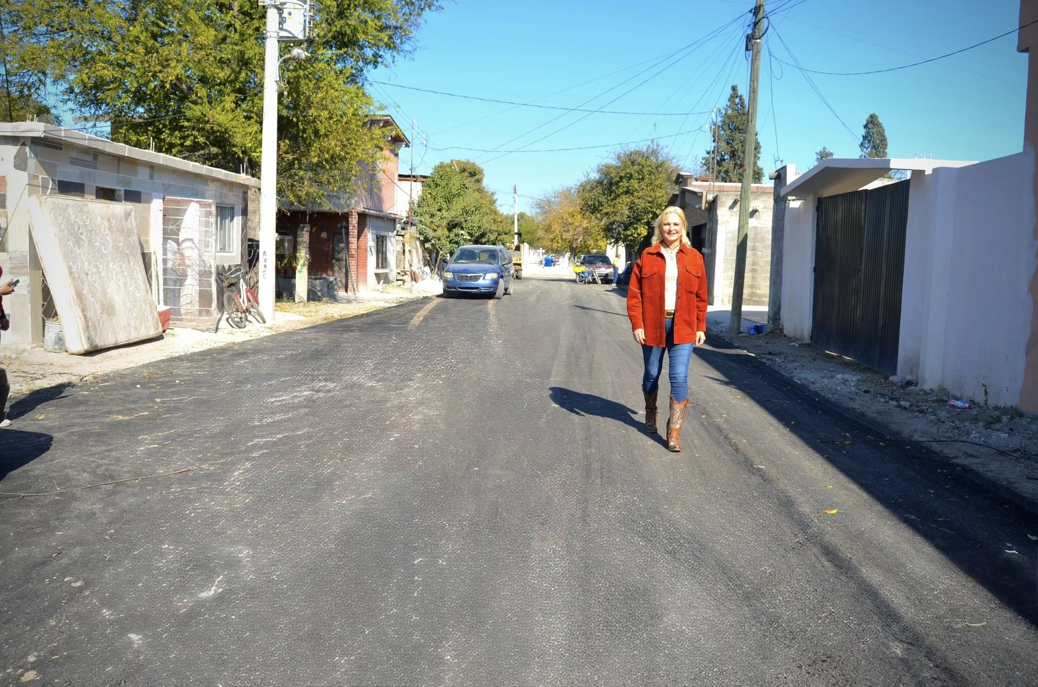 CONCLUYEN TRABAJOS DE PAVIMENTACIÓN EN LA CALLE ÁLAMOS EN MÚZQUIZ