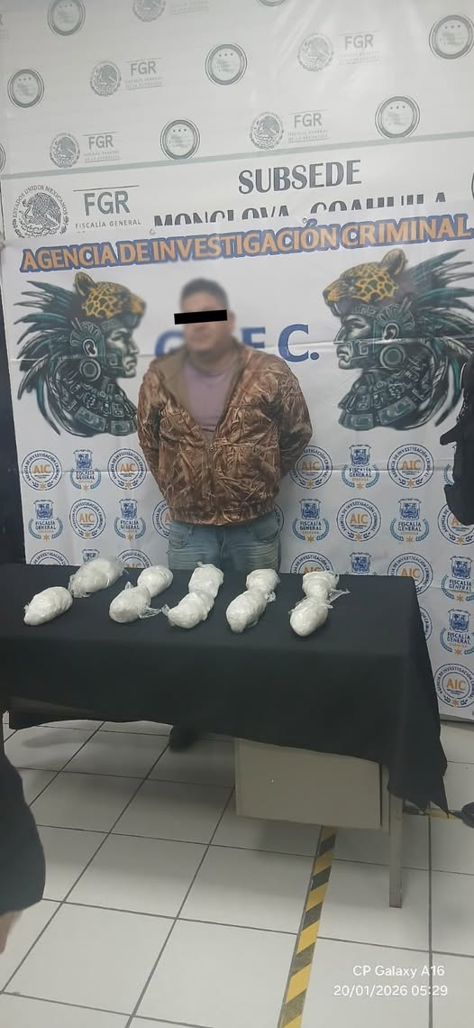 DETIENEN POLICÍAS ESTATALES A TRAILERO CON MÁS DE SEIS KILOS DE DR*GA EN LA CARRETERA 57