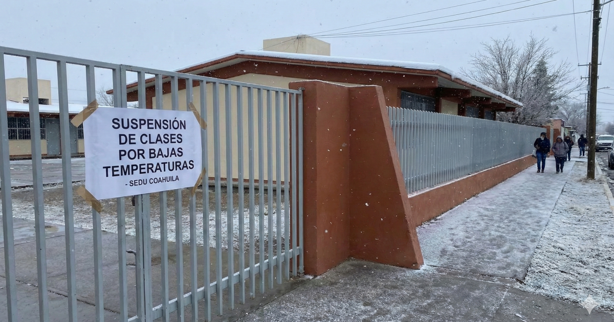 SUSPENDEN CLASES POR BAJAS TEMPERATURAS EN LA REGIÓN CENTRO