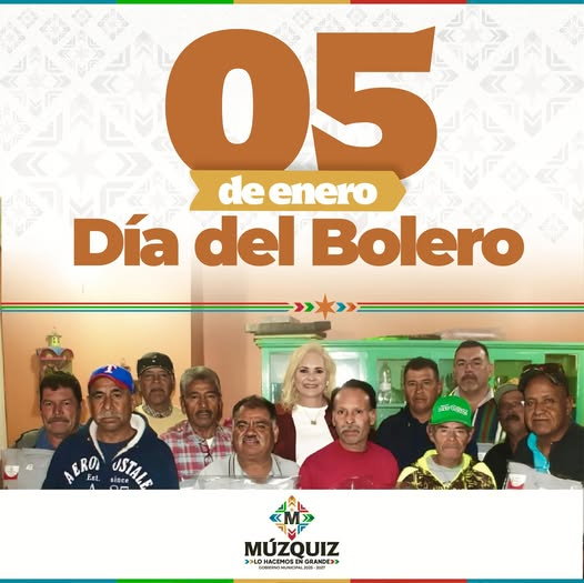 ALCALDESA DE MÚZQUIZ RECONOCE A LOS BOLEROS EN SU DÍA
