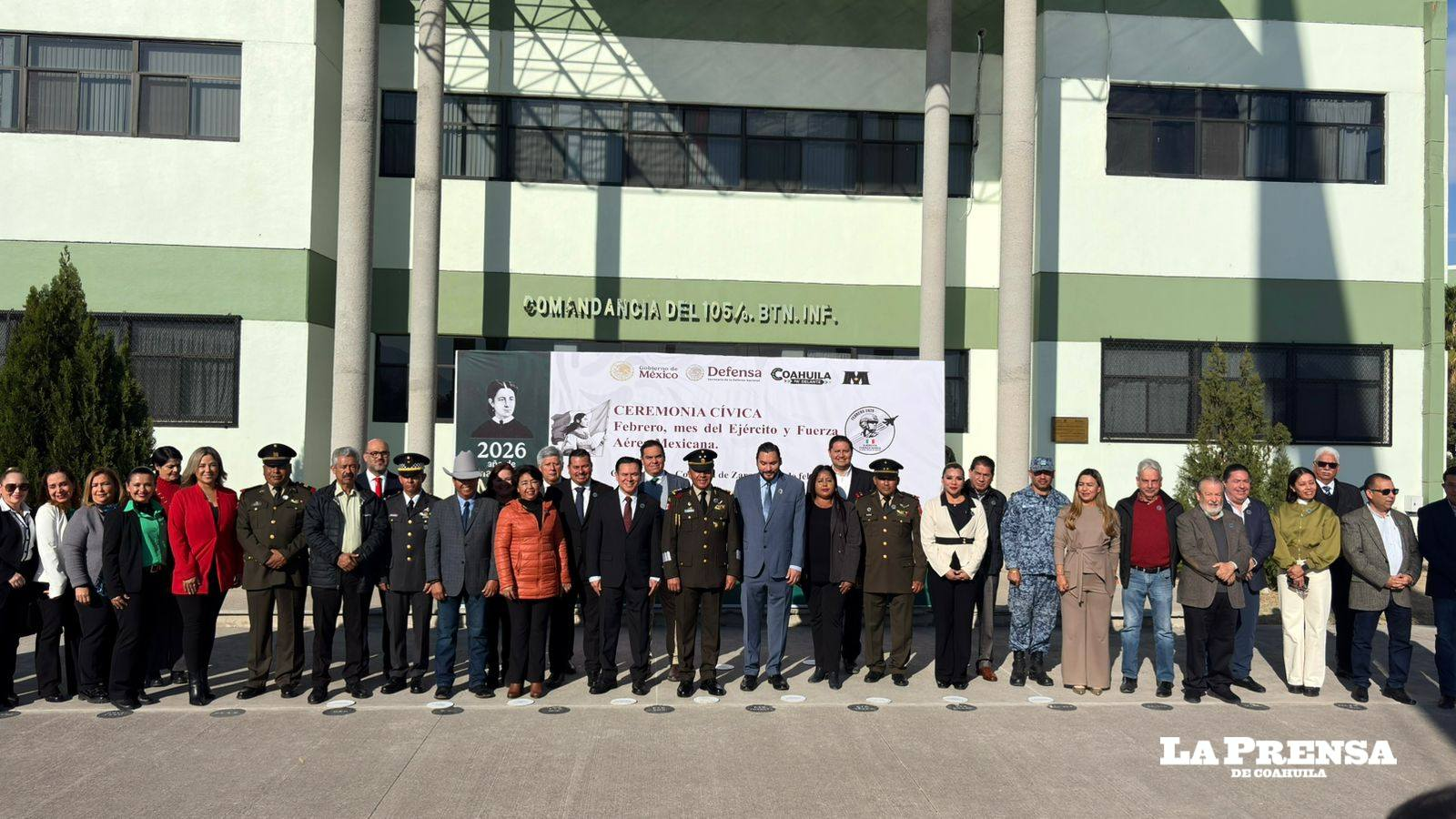 CONMEMORAN ANIVERSARIO DEL EJÉRCITO Y LA FUERZA AÉREA MEXICANA EN EL 105 BATALLÓN DE INFANTERÍA