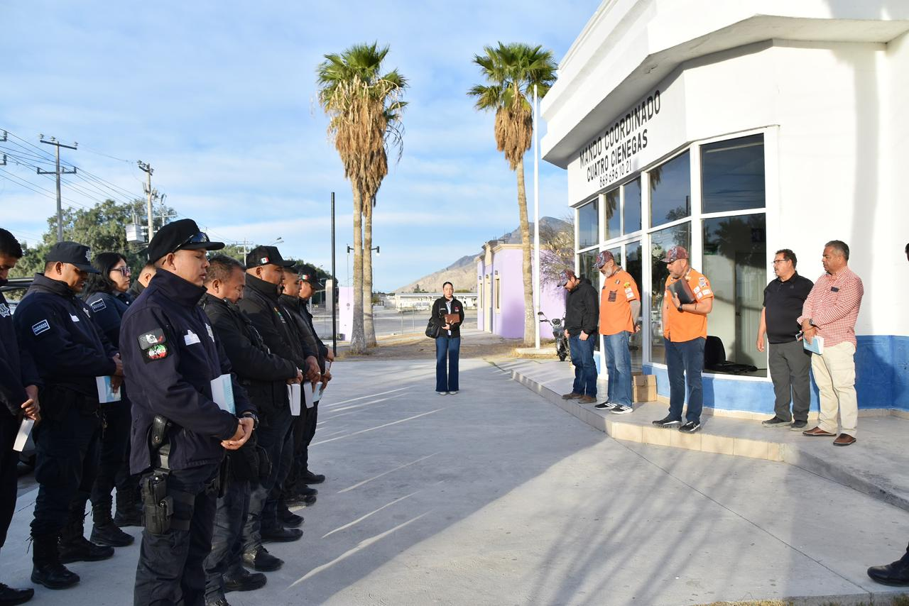 FORTALECE VÍCTOR LEIJA BIENESTAR Y DESARROLLO HUMANO DE LA POLICÍA MUNICIPAL