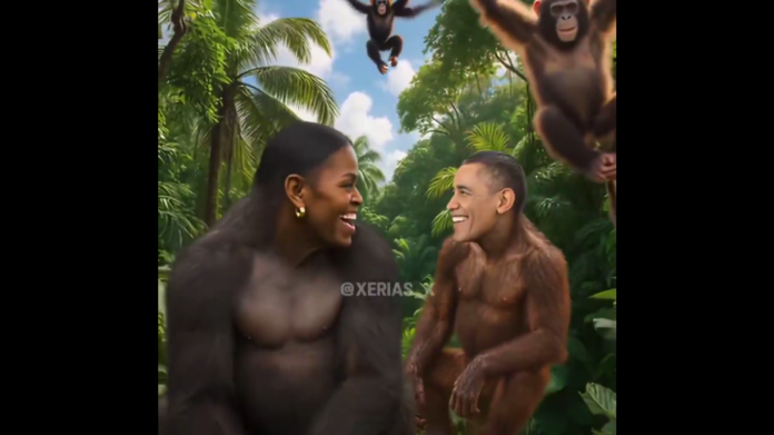 DONALD TRUMP COMPARTE UN VÍDEO DONDE MUESTRA A BARACK Y MICHELLE OBAMA COMO MONOS