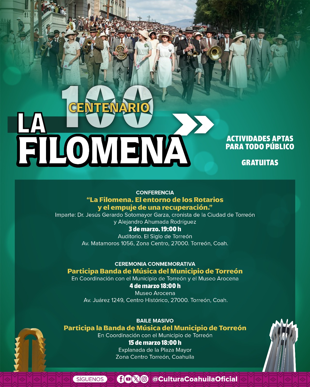 MARZO CULTURAL INICIA EN COAHUILA