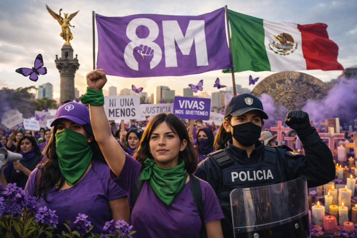 MUJERES POLICÍAS ENCABEZARÁN OPERATIVO DE SEGURIDAD EN MARCHAS DEL 8M EN COAHUILA