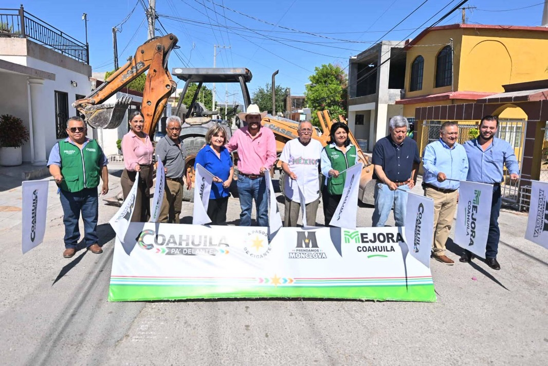 INICIAN TRABAJOS DE RECARPETEO EN LA COLONIA EL PUEBLO EN MONCLOVA