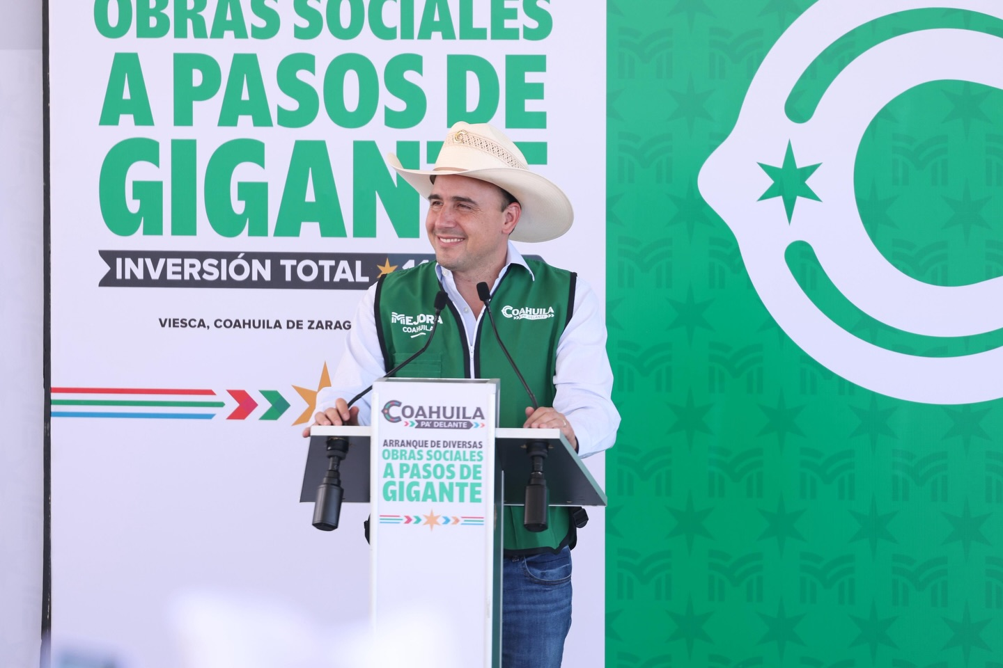 MANOLO JIMÉNEZ ANUNCIA INVERSIÓN EN OBRAS SOCIALES Y TURISMO PARA VIESCA