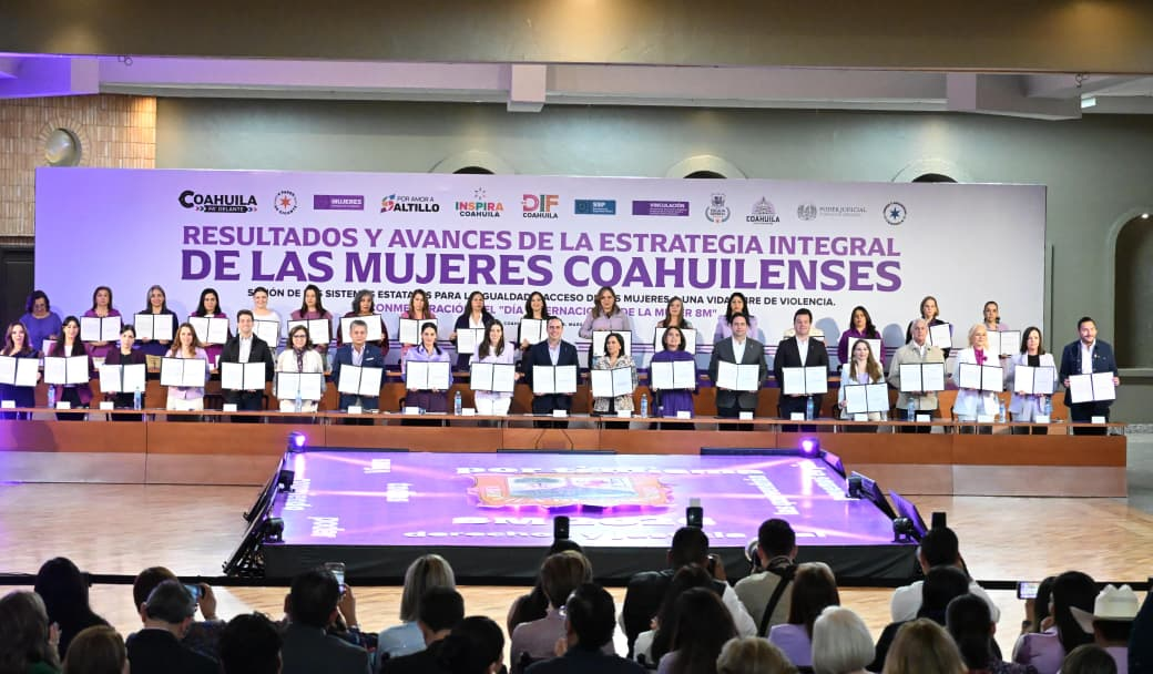 REITERA MANOLO JIMÉNEZ COMPROMISO CON LAS MUJERES DE COAHUILA EN EL MARCO DEL 8M