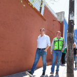 SUPERVISA JAVIER DÍAZ EMBELLECIMIENTO DE FACHADAS EN CALLE MIGUEL HIDALGO